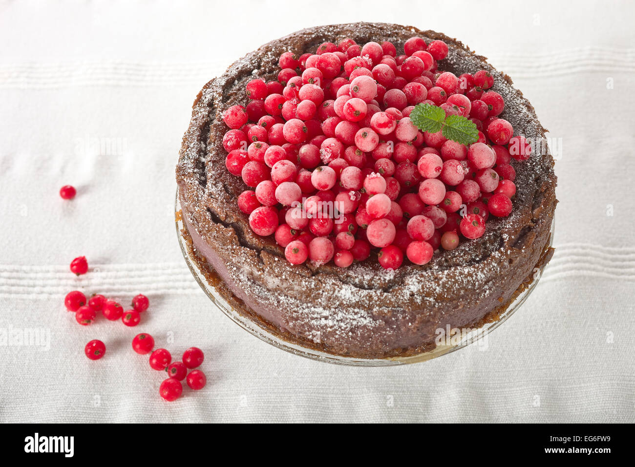 Beeren-Kuchen Stockfoto