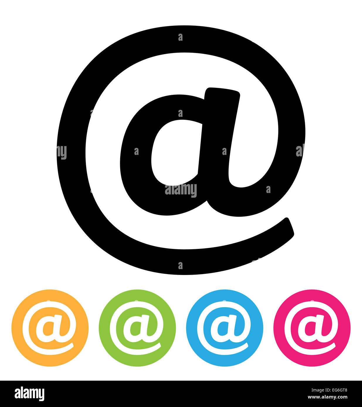 e-Mail-Symbol Stockfoto