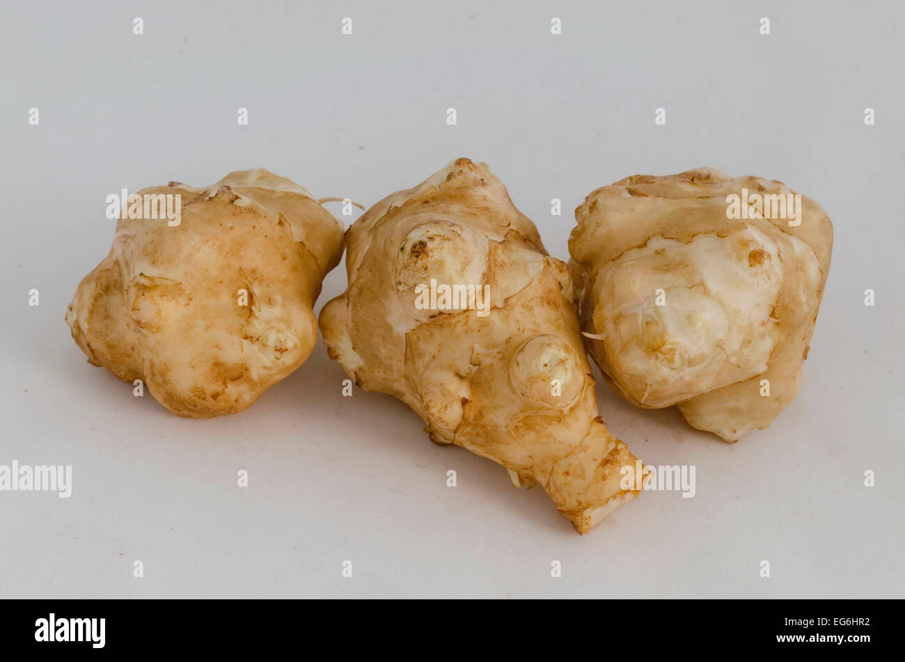 Topinambur (Topinambur) Knolle Stockfoto