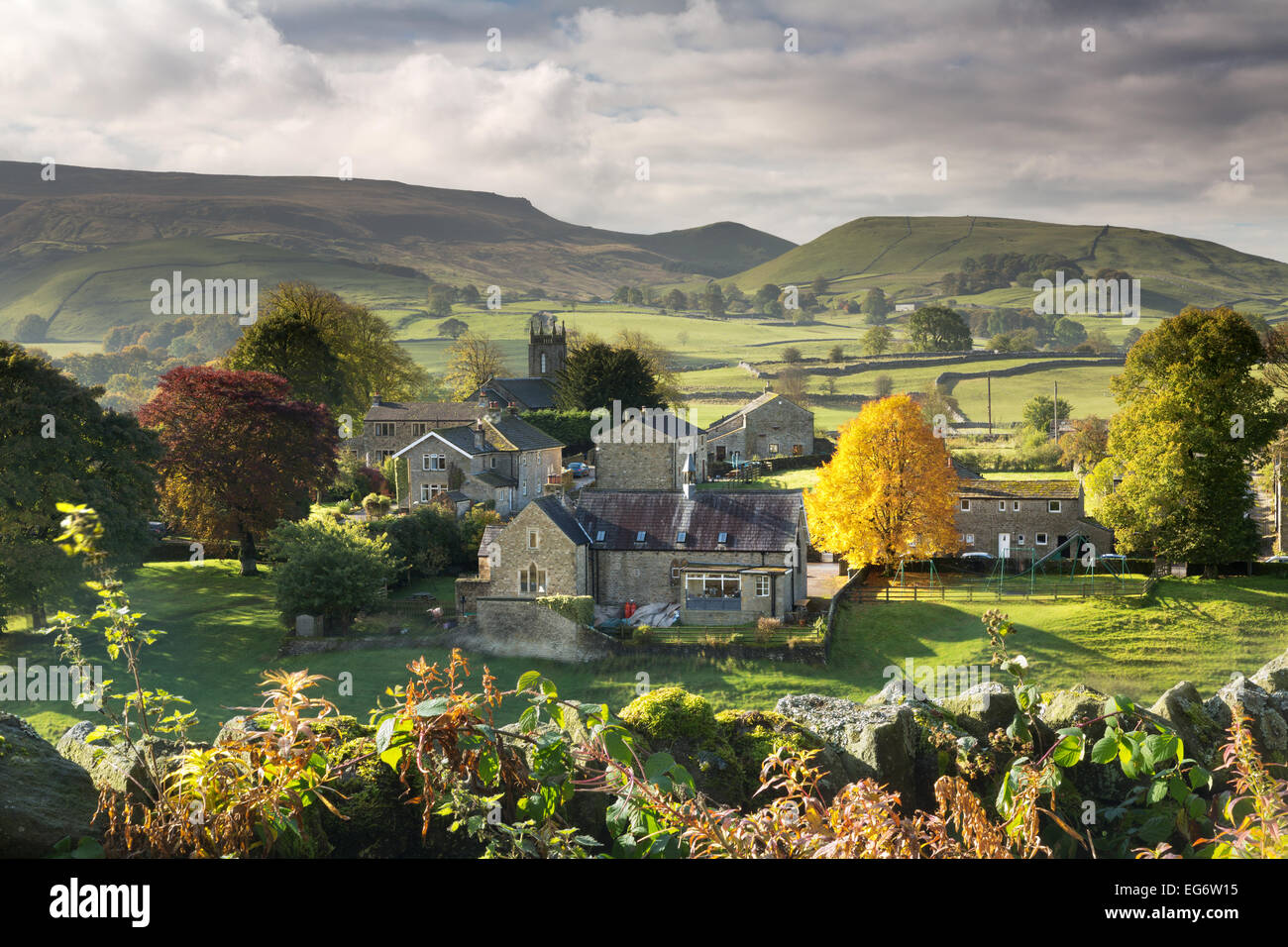 Hebden Dorf Wharfdale in The Yorkshire Dales, England. Stockfoto