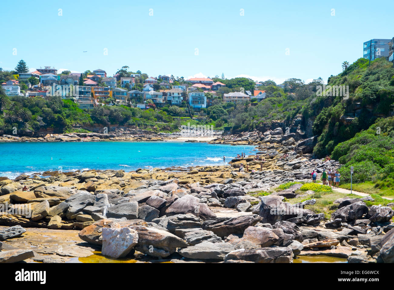 Die bucht und der strand in gordons bay Fotos und Bildmaterial in