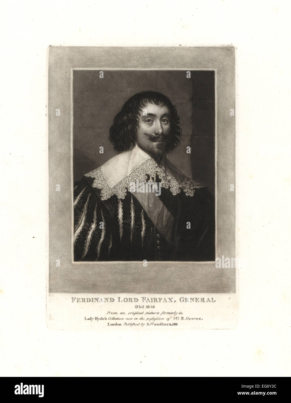 Ferdinando Fairfax, 2. Lord Fairfax von Cameron, General in der parlamentarischen Armee im englischen Bürgerkrieg starb 1648. Stockfoto