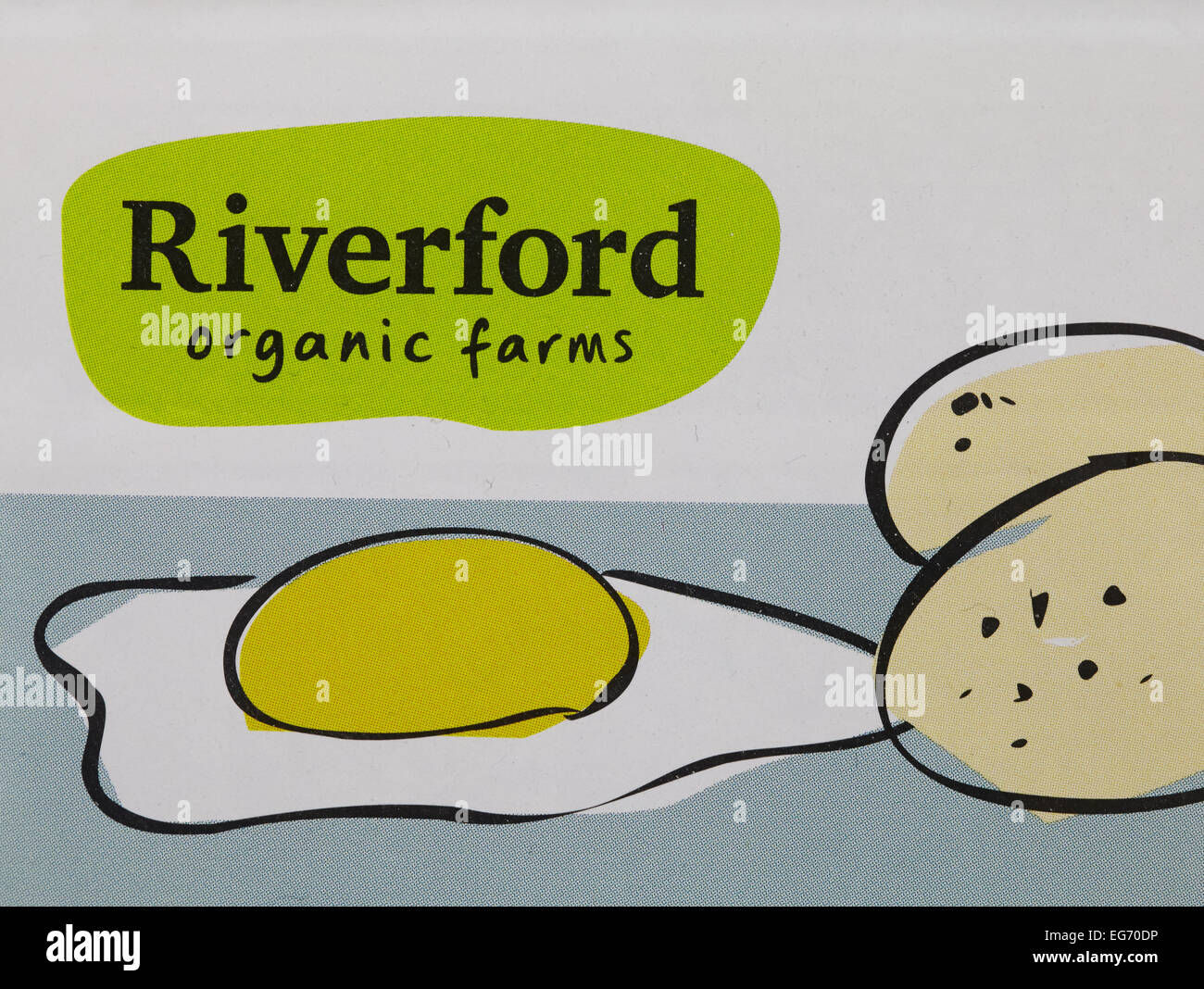 Riverford Bio-Lebensmittel Stockfoto