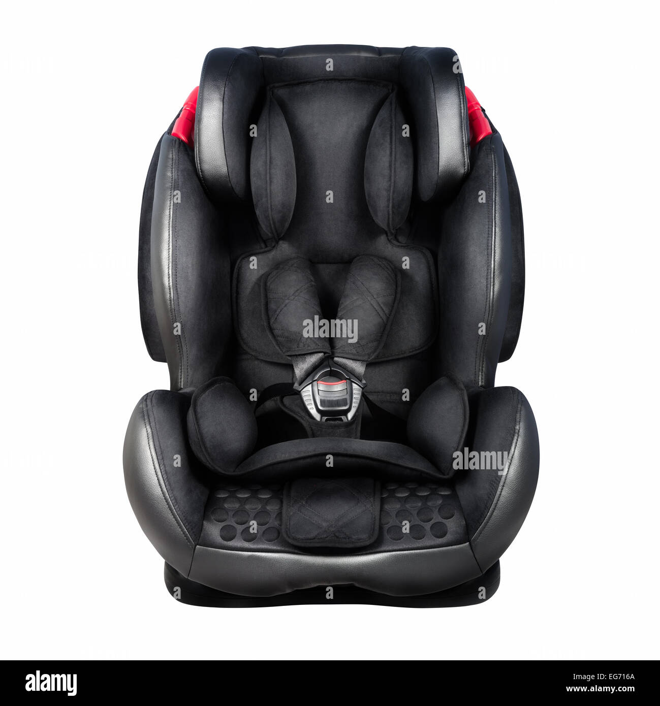 Auto-Kindersitz. Baby-Autositz isoliert auf weißem Hintergrund mit Beschneidungspfad Stockfoto