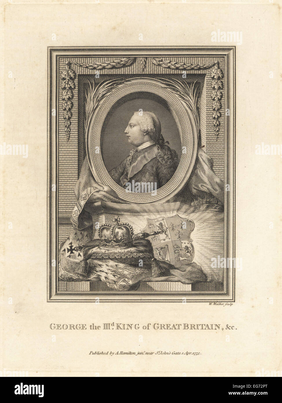 König George III. von Großbritannien. Stockfoto