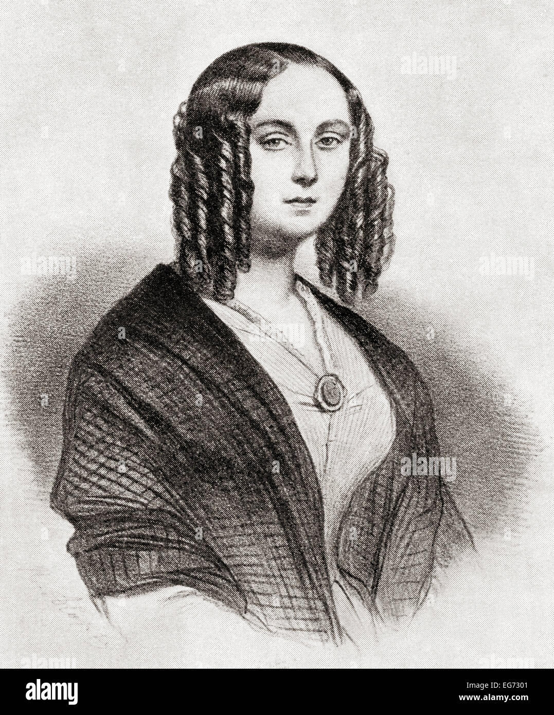 Louise Colet, 1810 – 1876, geboren Louise Revoil.  Französische Dichterin. Stockfoto