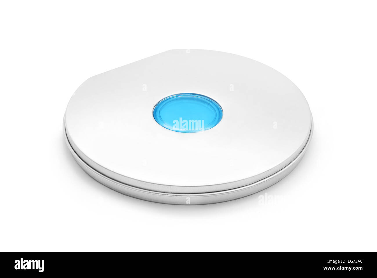 CD-dvd-Halter-Aluminium-Gehäuse Stockfoto