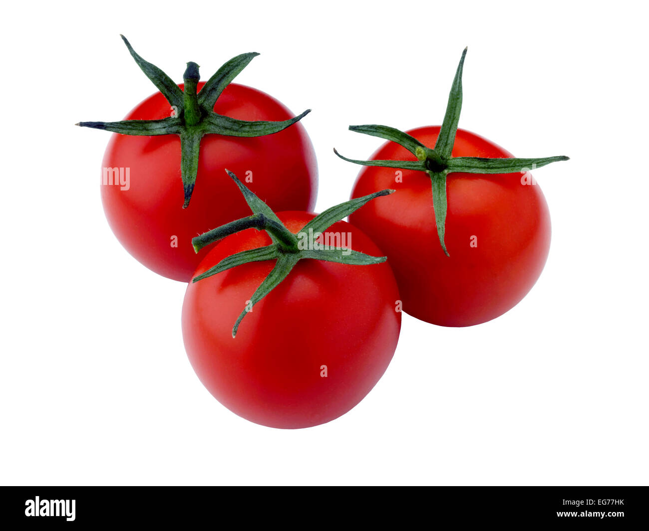 drei Tomaten Stockfoto
