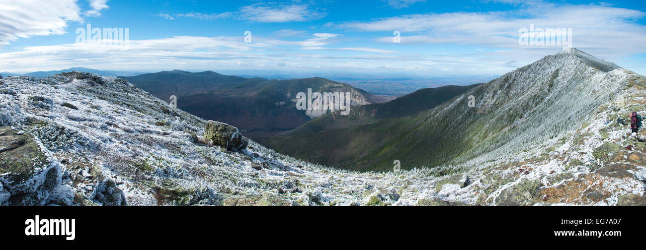 Blick vom kleinen Heuhaufen, Franconia Notch State Park (NH) Stockfoto