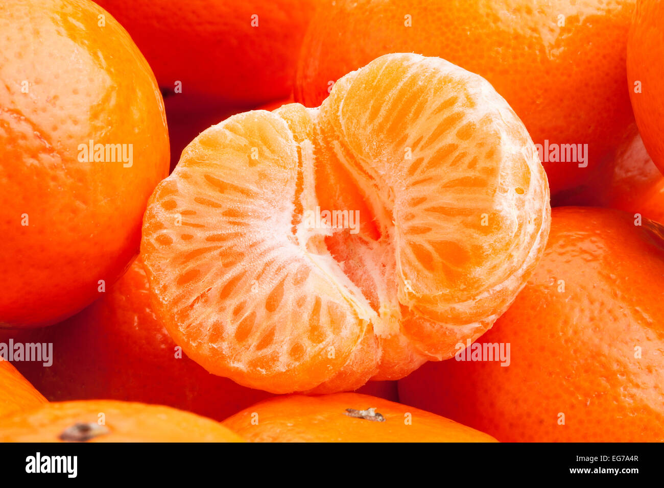Mandarine closeup Stockfoto
