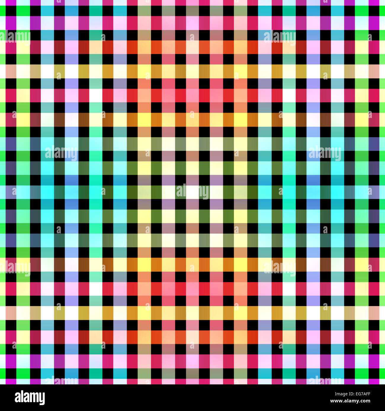 Nahtlose Farbe Blöcke Muster Rasterhintergrund. Stockfoto