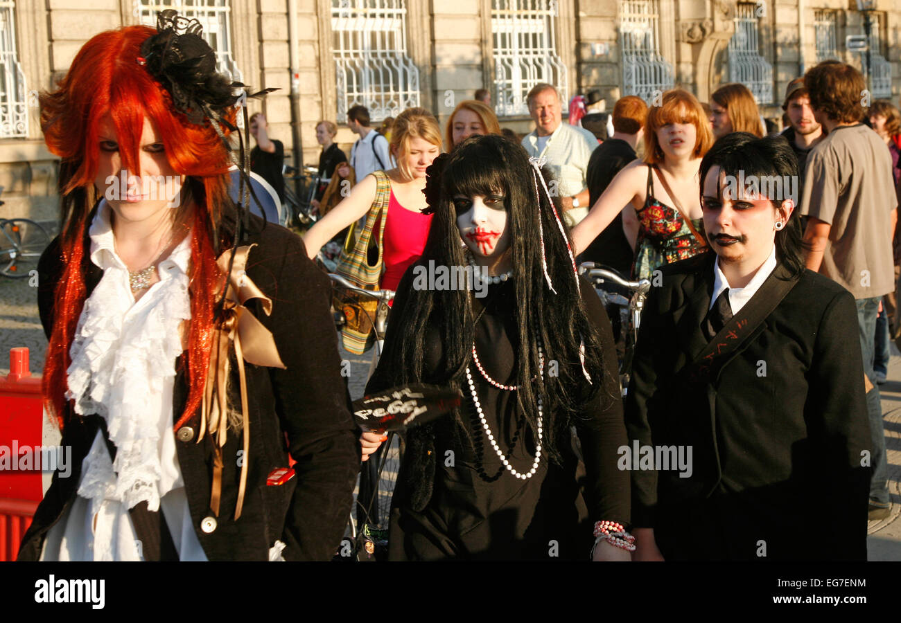 Gothic Cosplay Japan-Tage in Düsseldorf Stockfoto