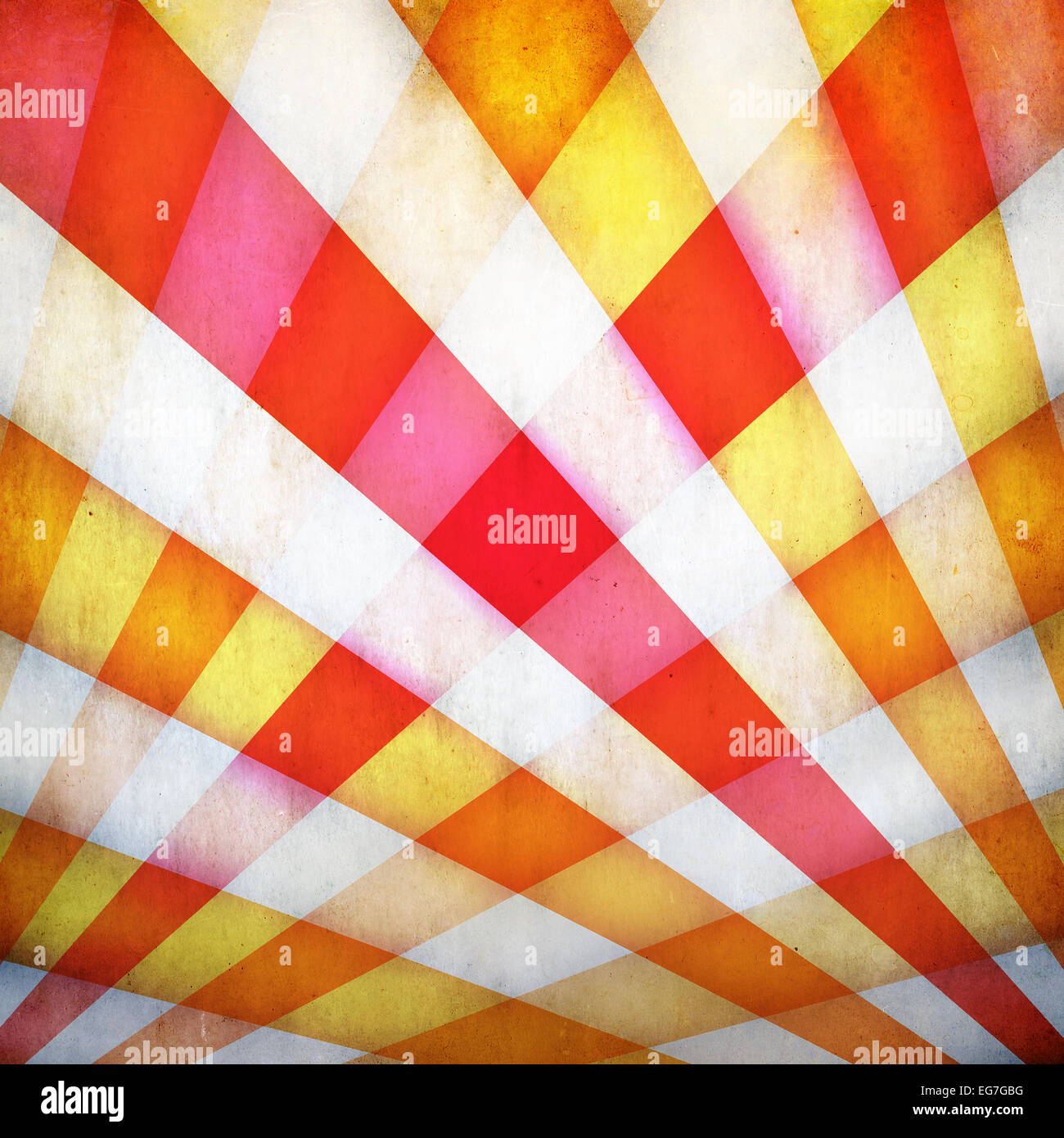 Grunge Hintergrund mit bunten gekreuzten Strahlen Stockfoto