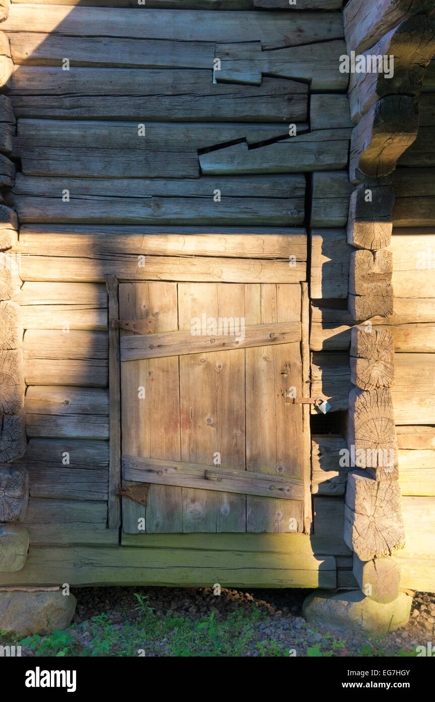 Traditionelle ländliche Hütten, Finnland Stockfoto