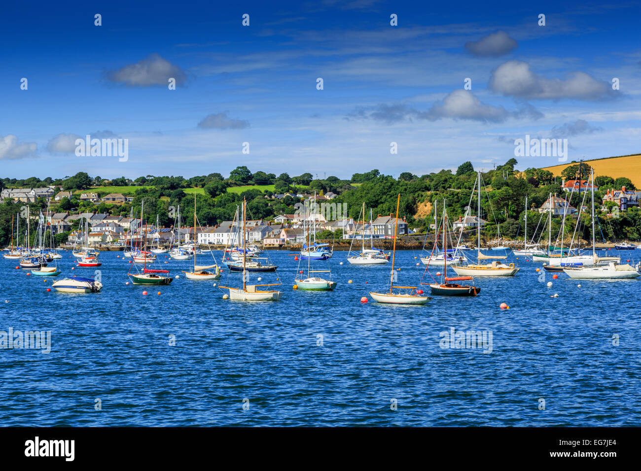 Die Mündung der Falmouth, Cornwall. England, UK Stockfoto