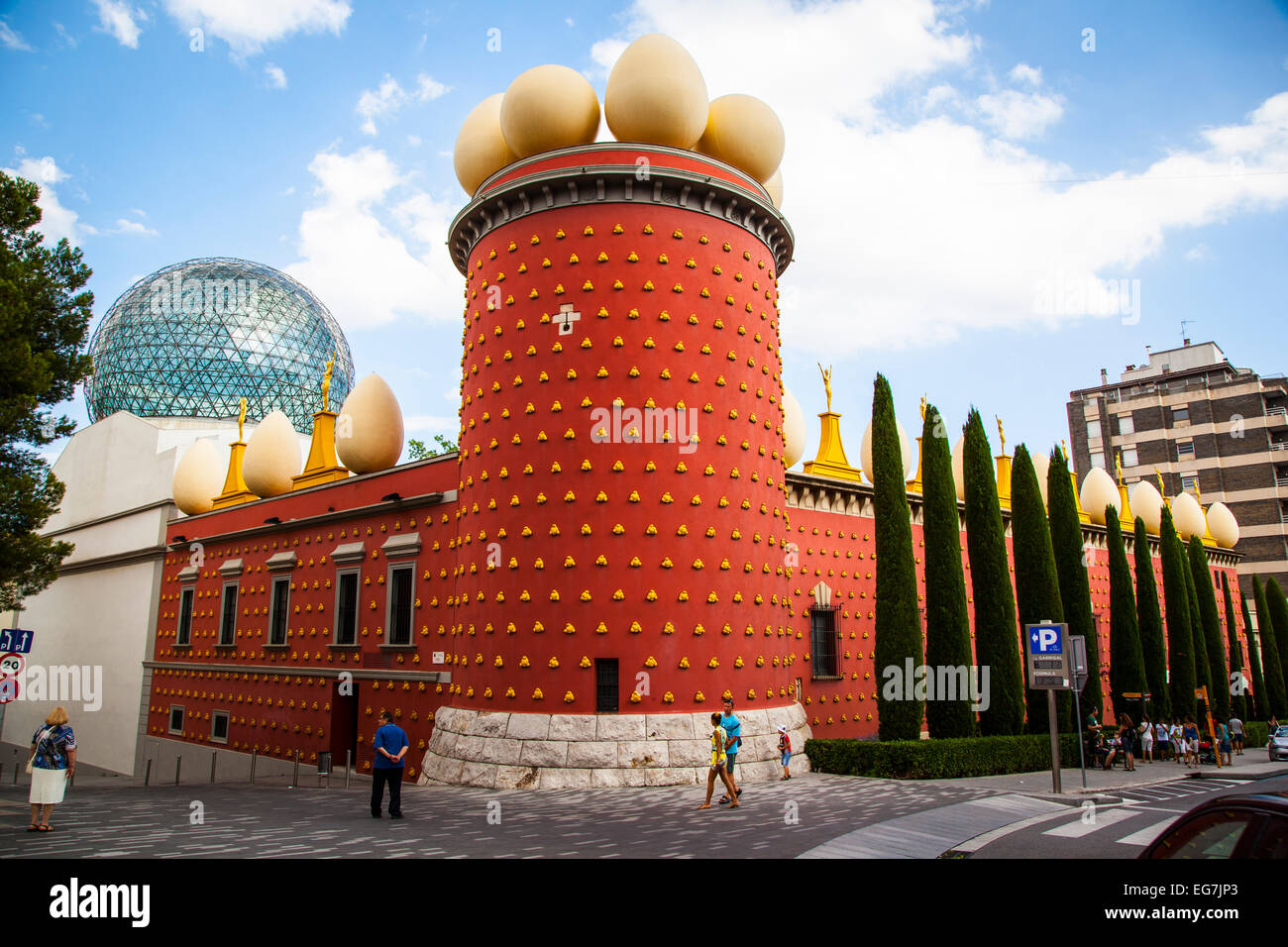 Dali Theater und Museum in Figueres, Katalonien. Stockfoto