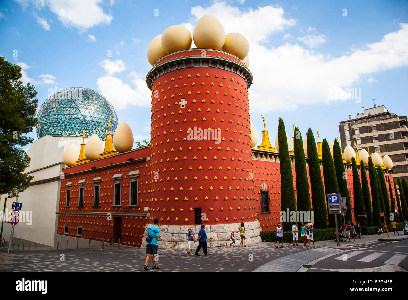 Dali Theater und Museum in Figueres, Katalonien. Stockfoto