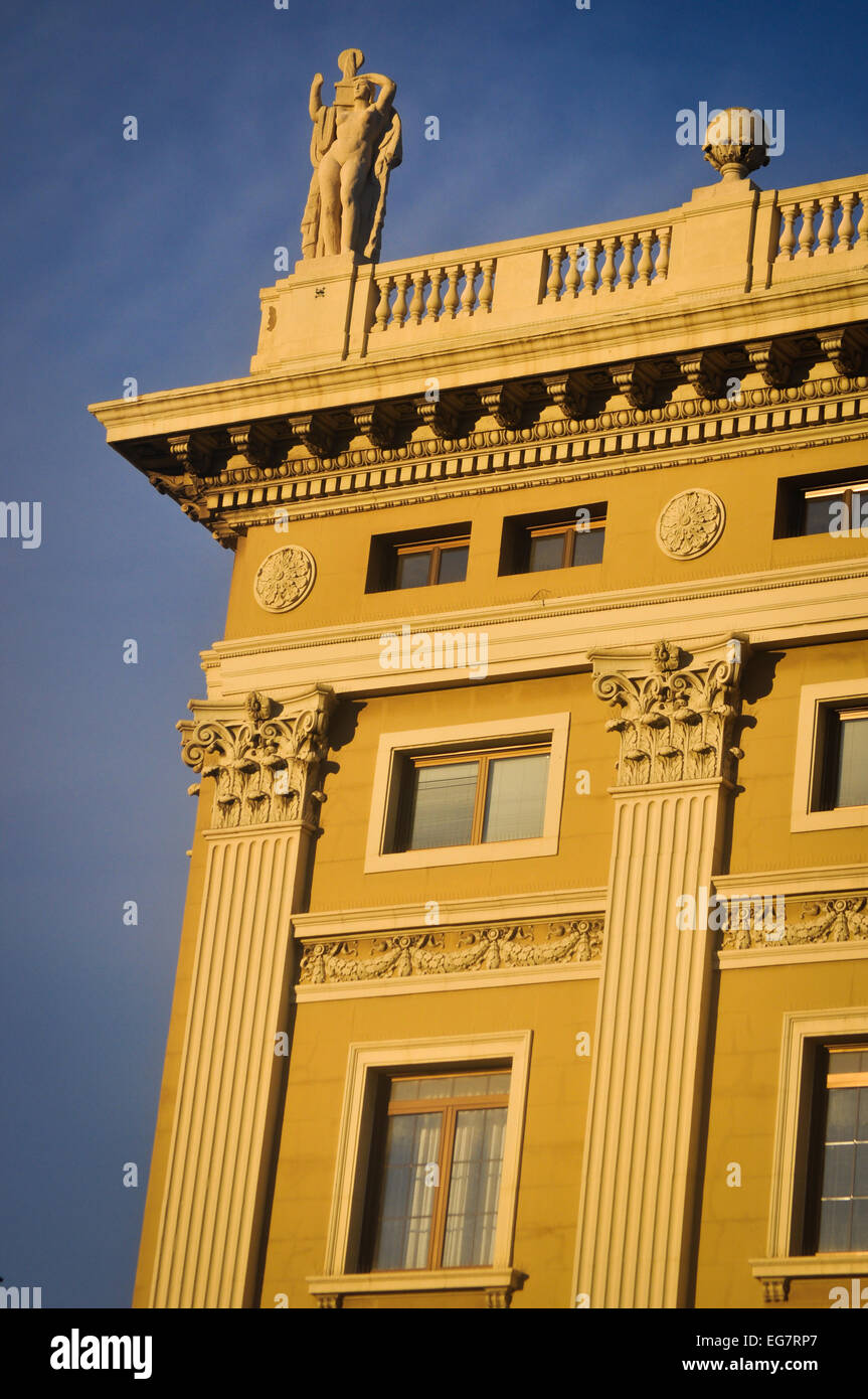 altes Gebäude in Barcelona Spanien Stockfoto