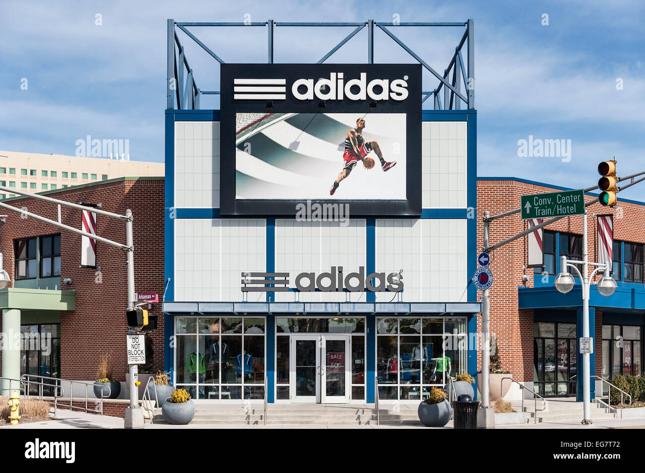 Adidas Store Fabrikverkauf, Atlantic City, New Jersey, Vereinigte Staaten Stockfoto