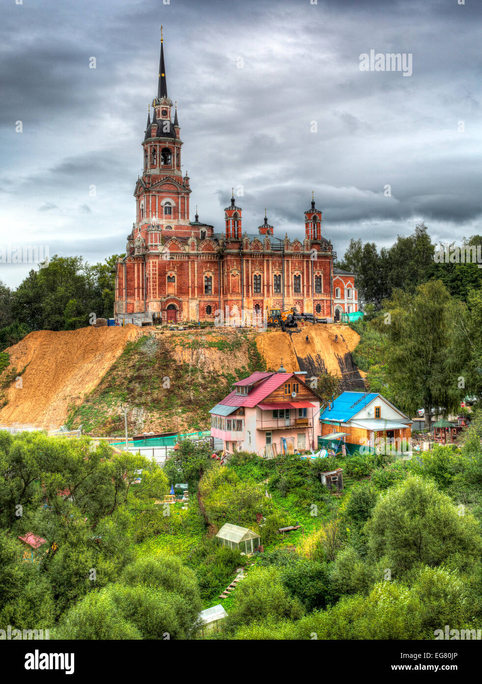 St. Nicholas Cathedral (1814), Mozhaysk, Moscow Region, Russland Stockfoto