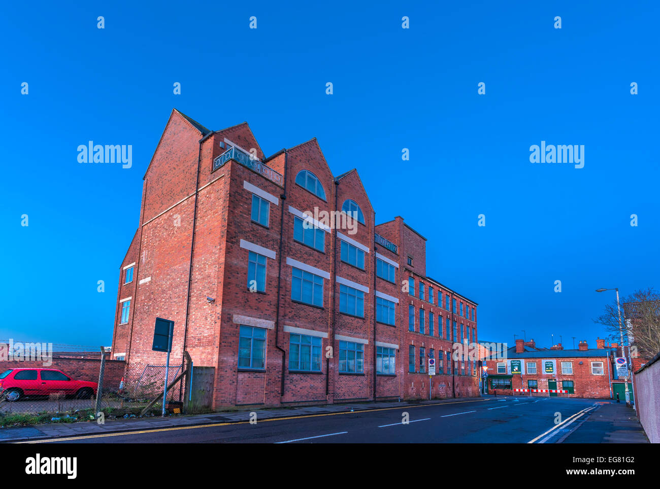 Allinson House, 2 Clare Street/Earls Straßenecke. Drei Etagen und Keller Fabrik mit einem Erbauer 1888. Fred Juggins, boot Stockfoto