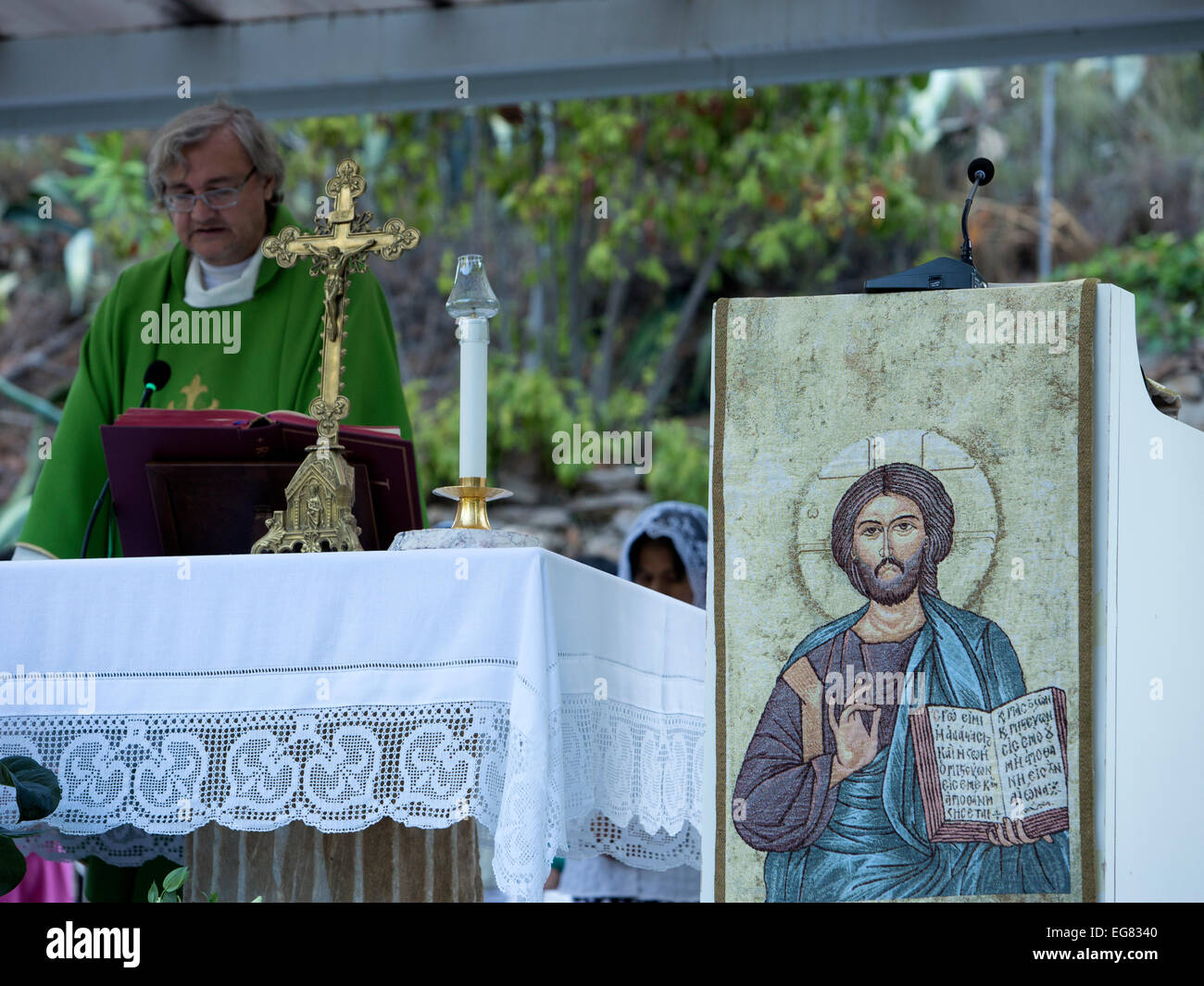 Ephesus Turkei Haus Der Mutter Maria Kirche Treffen Pastor