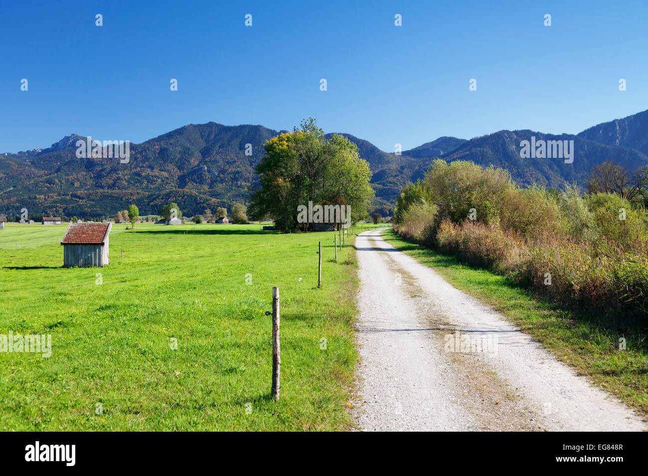 Smal Heustadel, Kochelmoos Region, Upper Bavaria, Bavaria, Germany Stockfoto