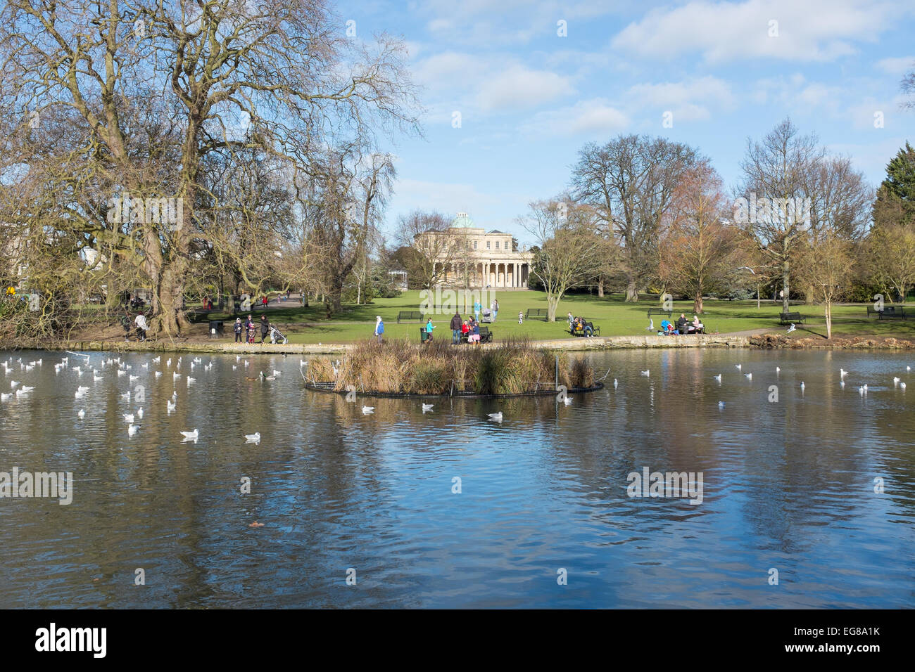 Pittville Pump Room, ein Grade 1 aufgeführten Ort und Funktion Hochzeitszimmer, in der Regency Kurstadt Cheltenham Stockfoto