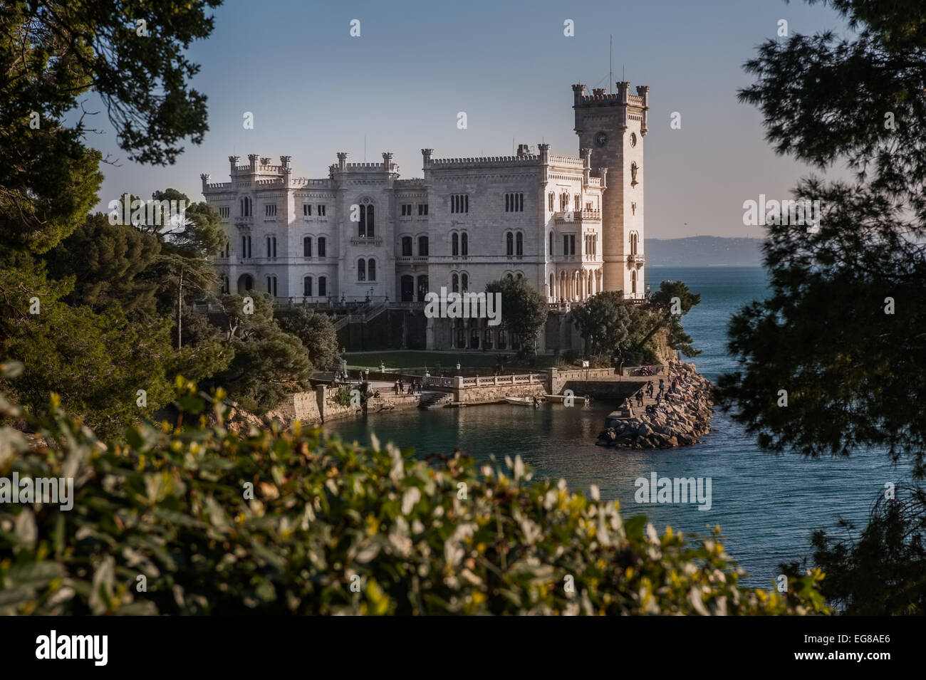 Triest - Schloss Miramare Stockfoto Triest - Schloss Miramare Stockfoto