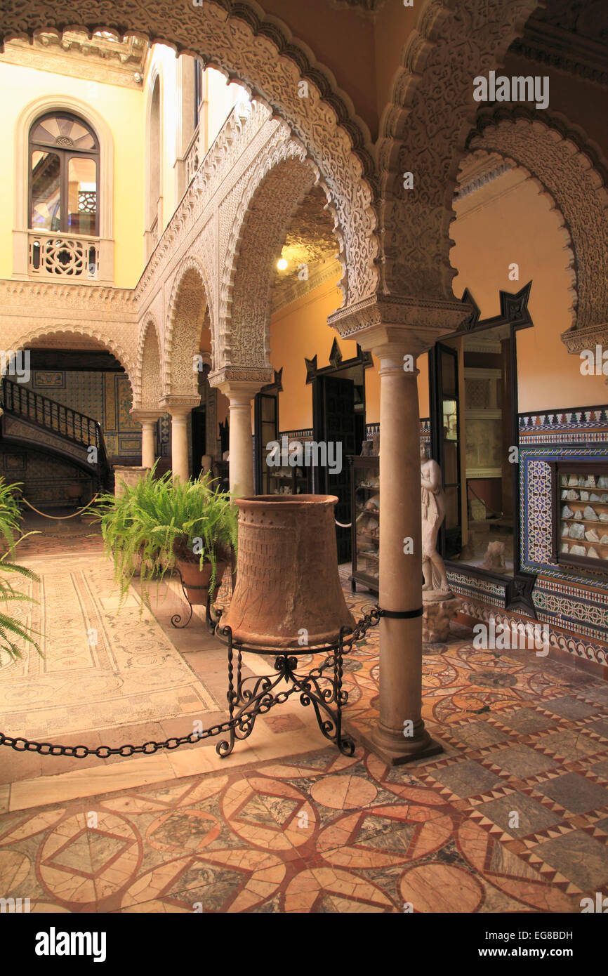 Spanien, Andalusien, Sevilla, Palacio de Lebrija, Palast, Terrasse, Stockfoto