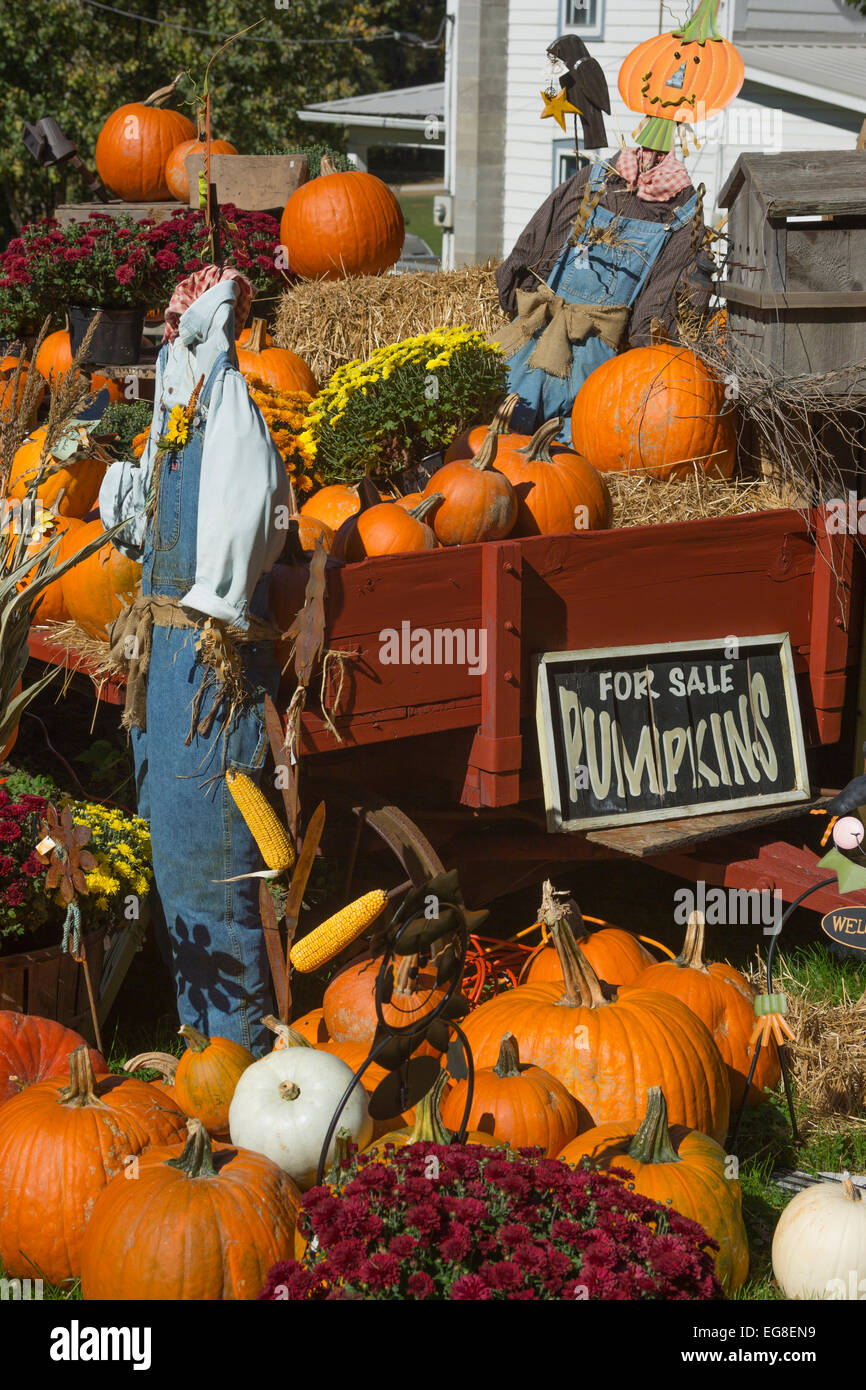 SOUVENIRLADEN DISPLAY SMICKSBURG GROßEN VERTRAG WEG INDIANA COUNTY PENNSYLVANIA USA Stockfoto