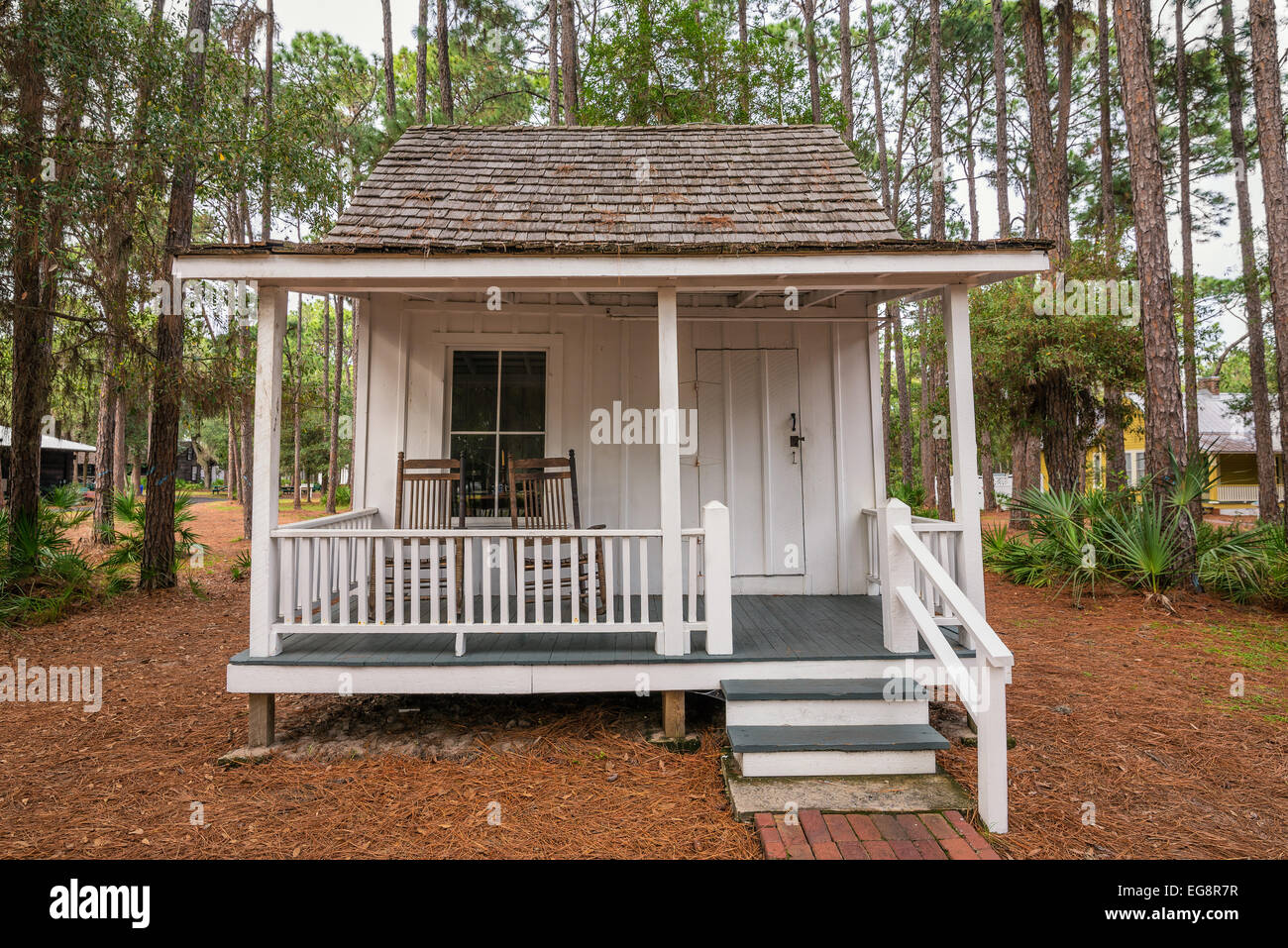 Boyer Cottage im Pinellas County Heritage Village, Florida Stockfoto