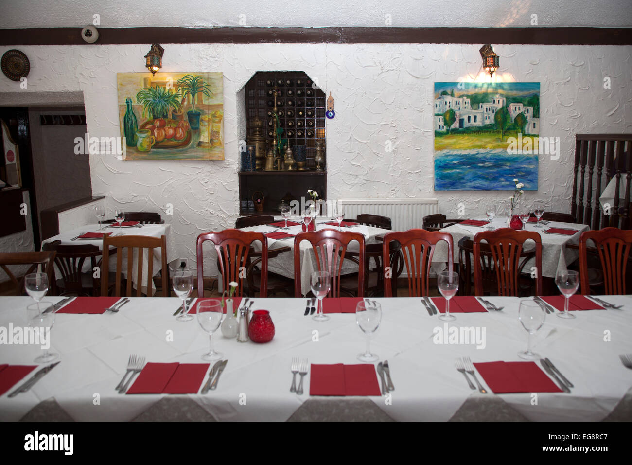 Nargile türkische Restaurant Skene Terrasse Aberdeen Stockfoto