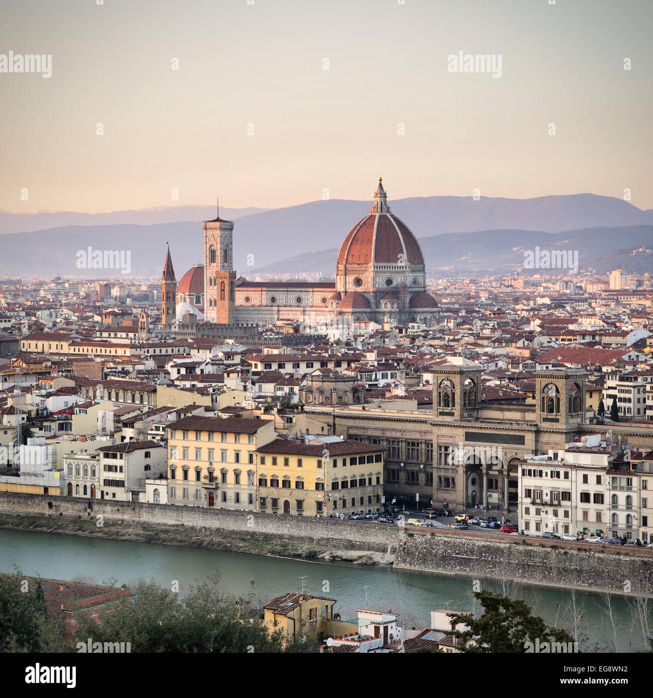 Panoramablick über Florenz, Toskana, Italien Stockfoto