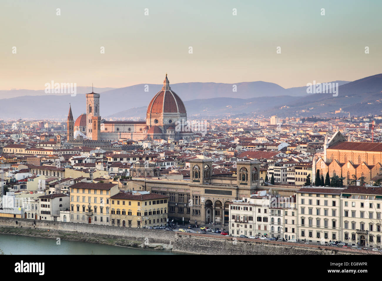 Panoramablick über Florenz, Toskana, Italien Stockfoto