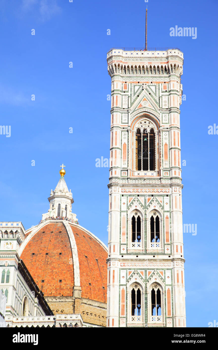 Campanile di Giotto und Duomo di Firenze, Florenz, Italien Stockfoto