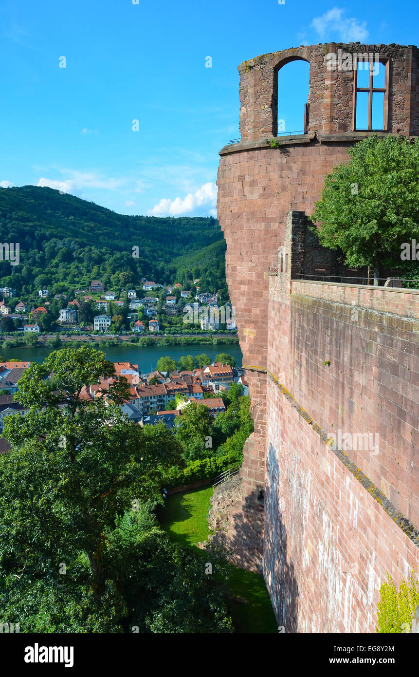 Panoramablick über die Stadt von der Burg Stockfoto
