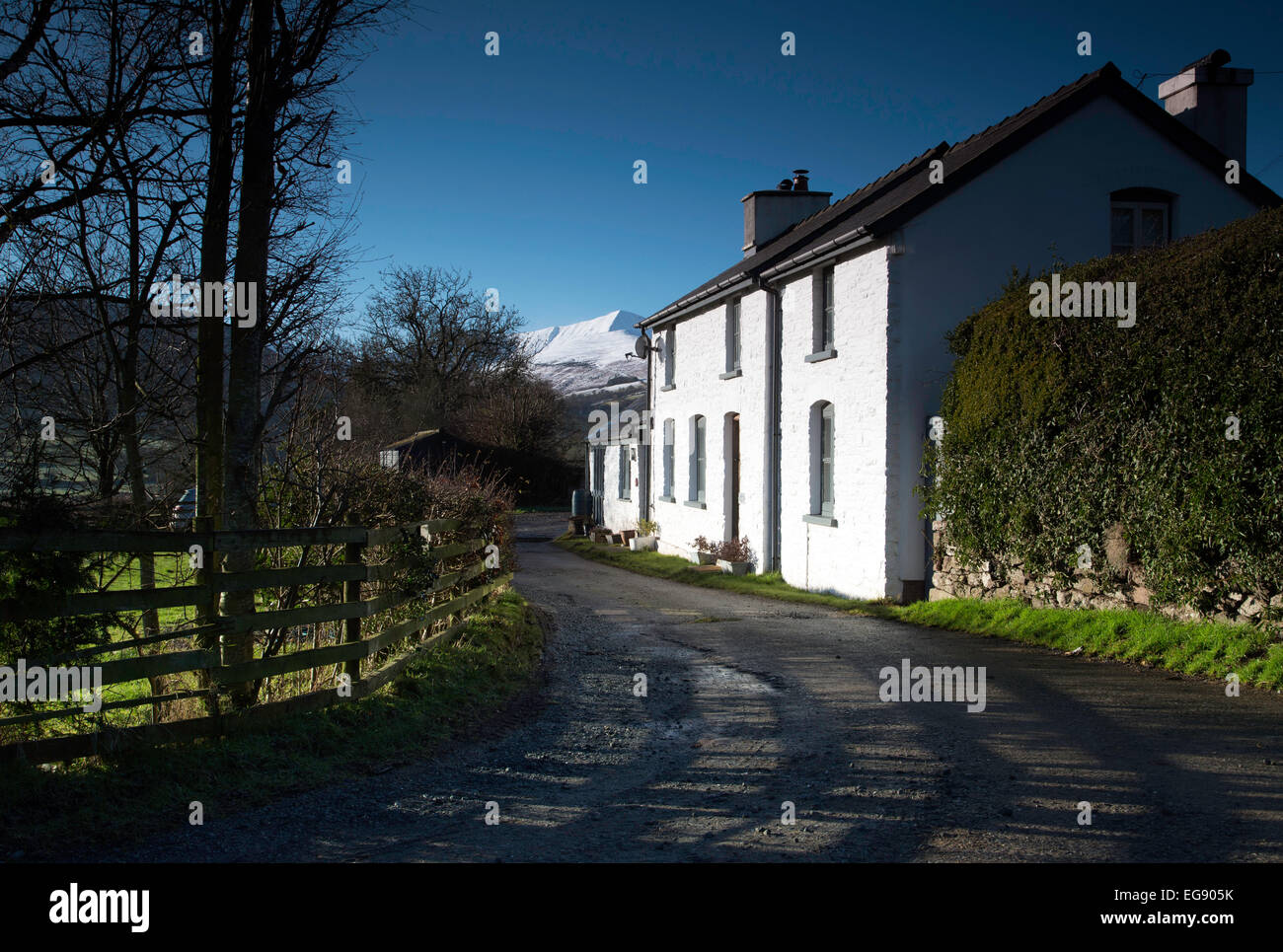 Ferienhaus in Brecon-Beacons-Nationalpark Stockfoto
