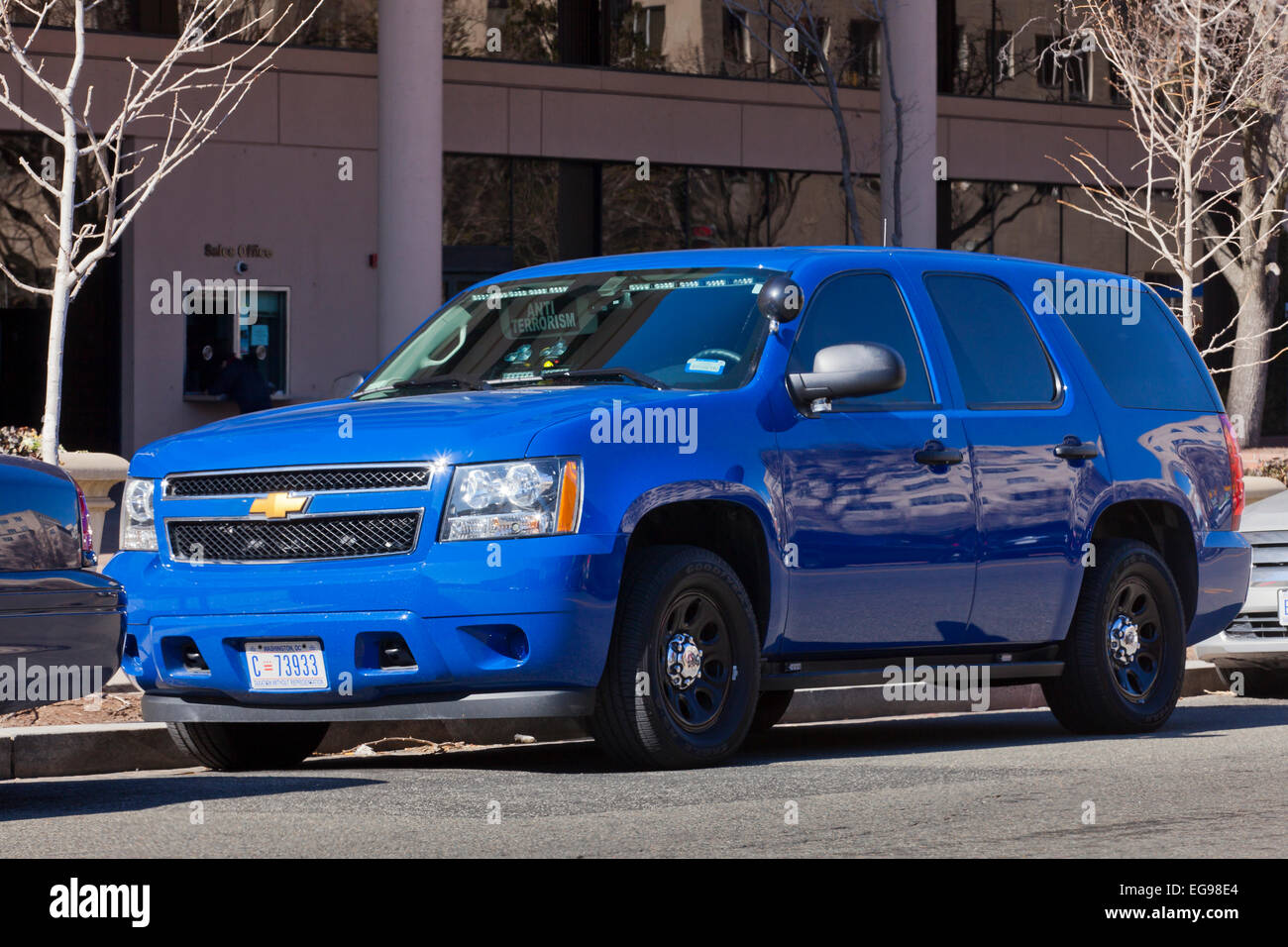 Unmarkierte (Anti-Terrorism) Polizei LKW - Washington, DC USA Stockfoto