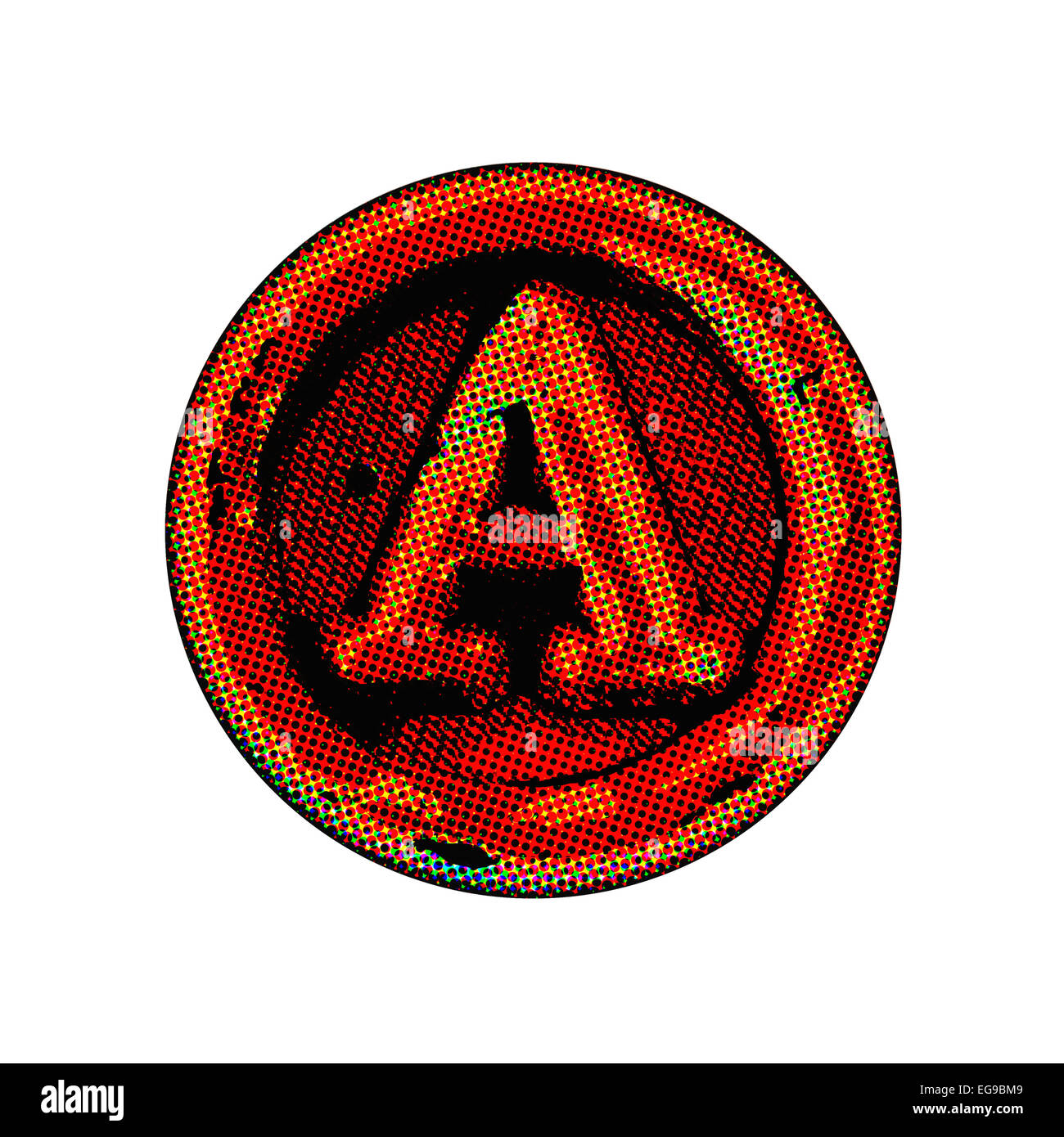 Grunge-Font - Brief Stockfoto