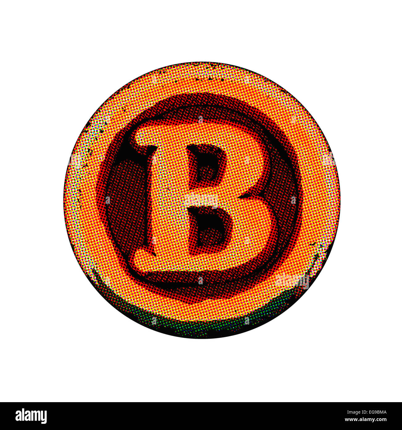 Grunge-Font - Brief Stockfoto