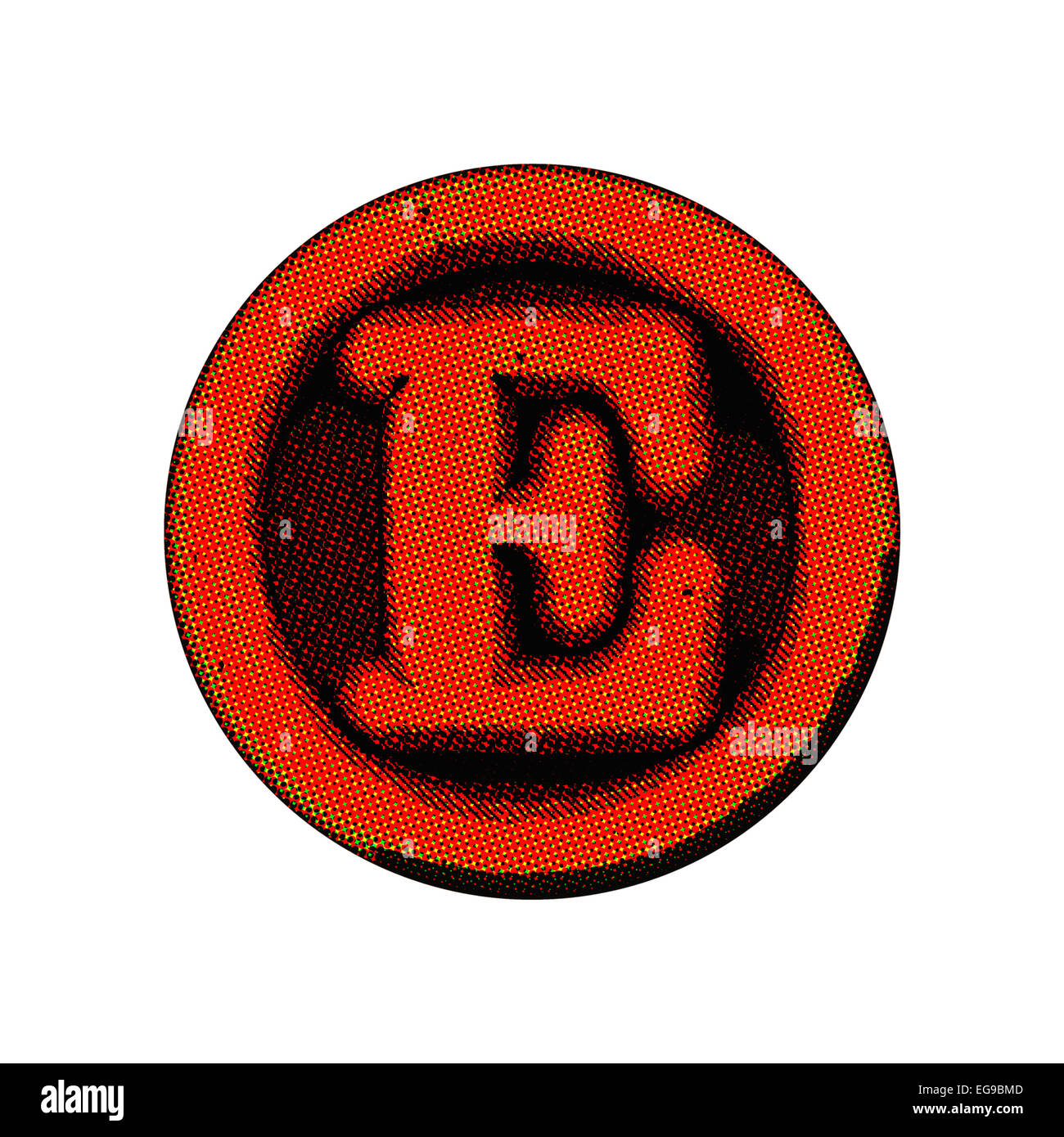 Grunge-Font - Brief Stockfoto