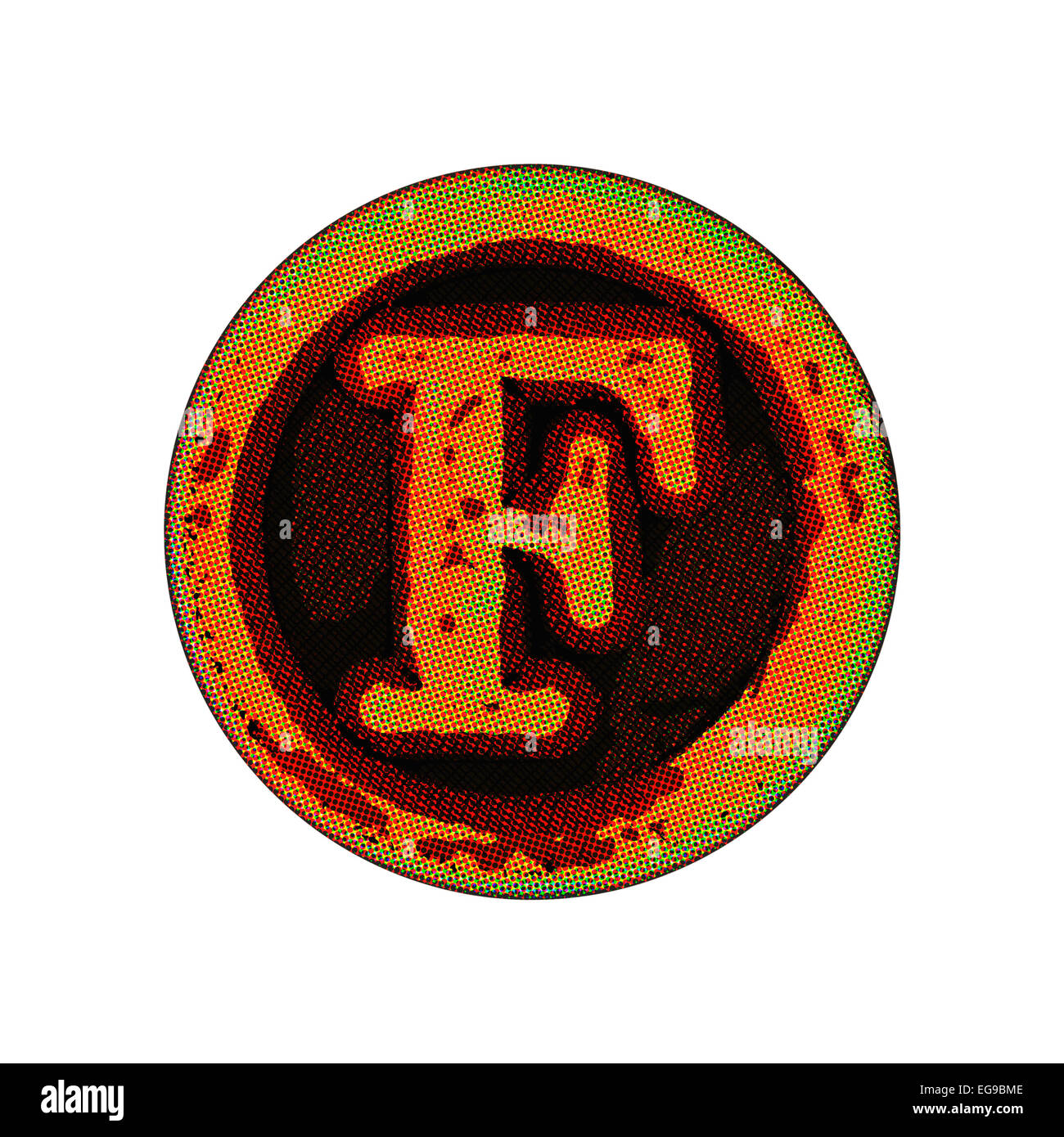 Grunge-Font - Brief Stockfoto