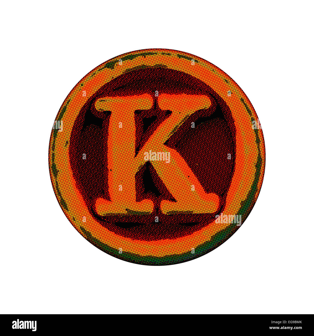 Grunge-Font - Brief Stockfoto