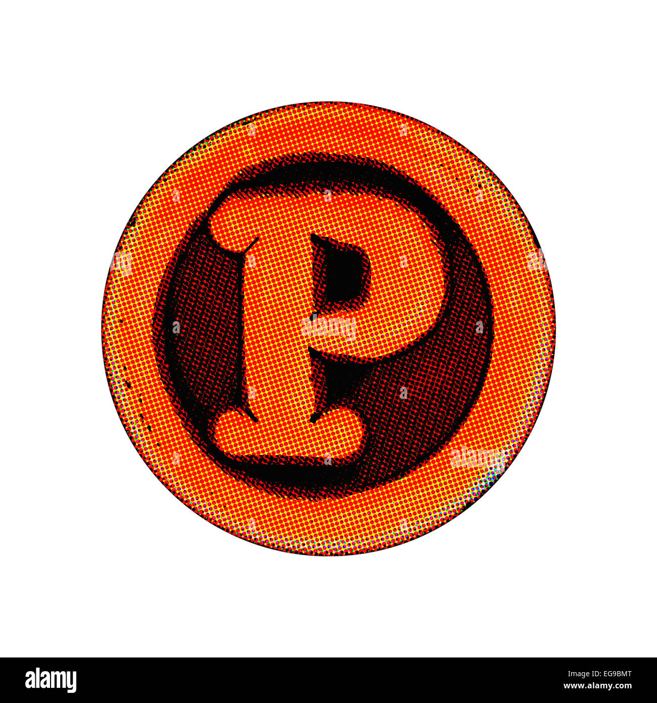 Grunge-Font - Brief Stockfoto