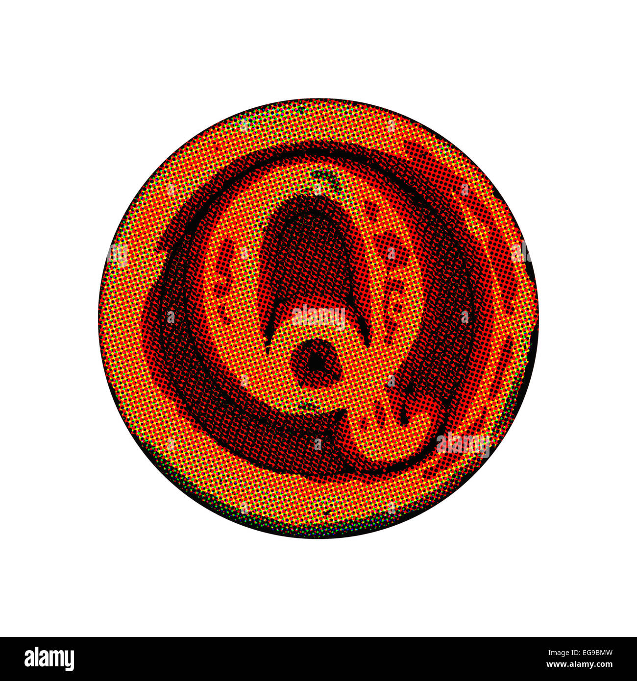 Grunge-Font - Brief Stockfoto