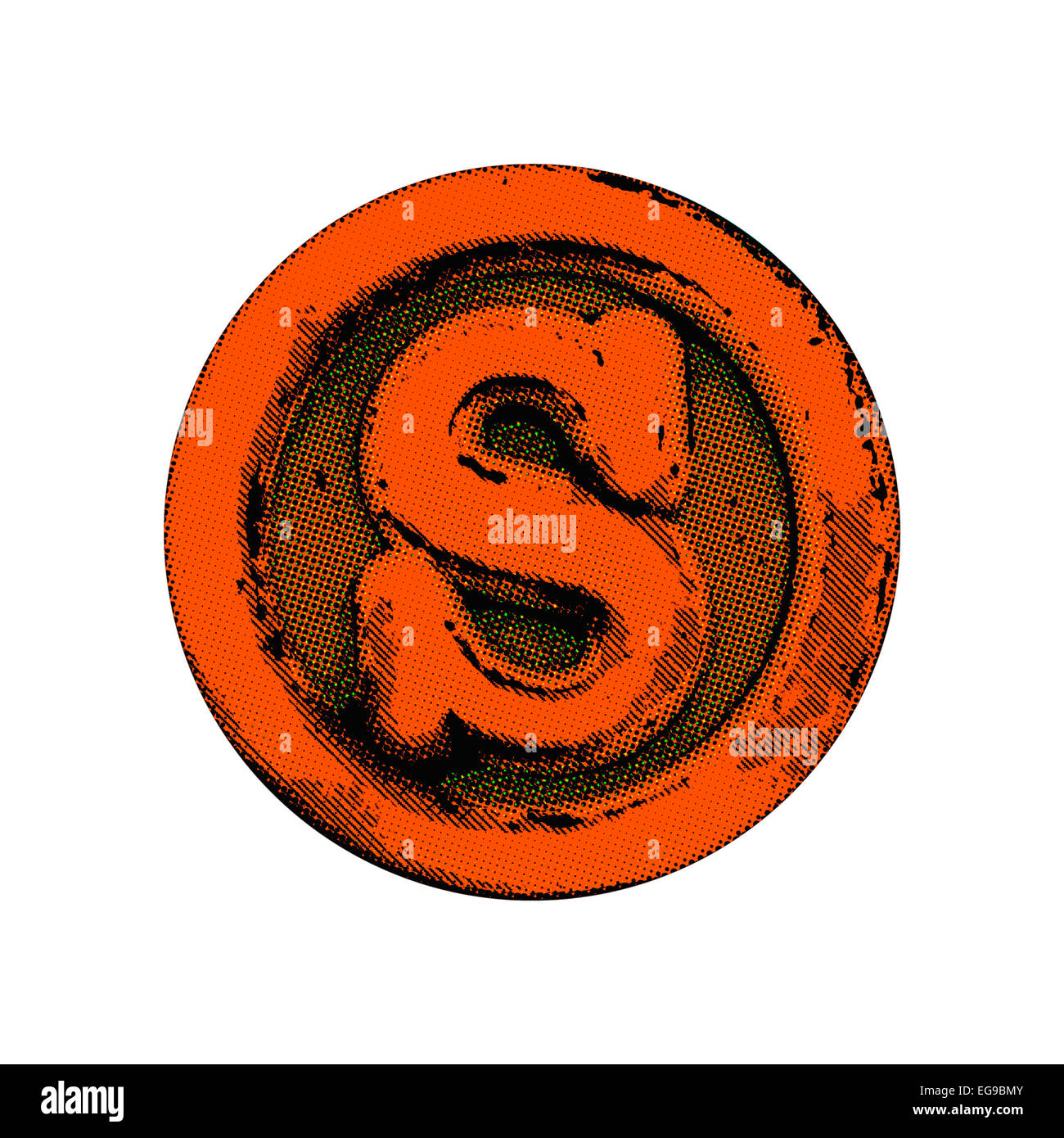 Grunge-Font - Brief Stockfoto