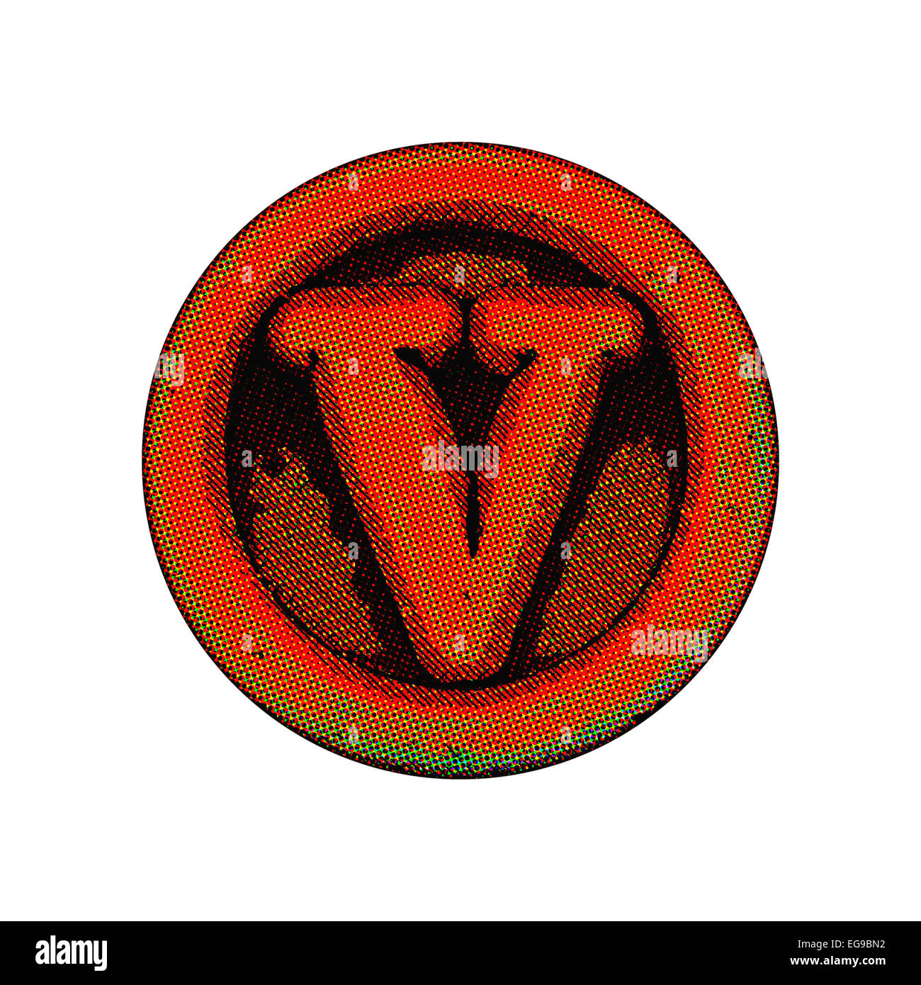 Grunge-Font - Brief Stockfoto