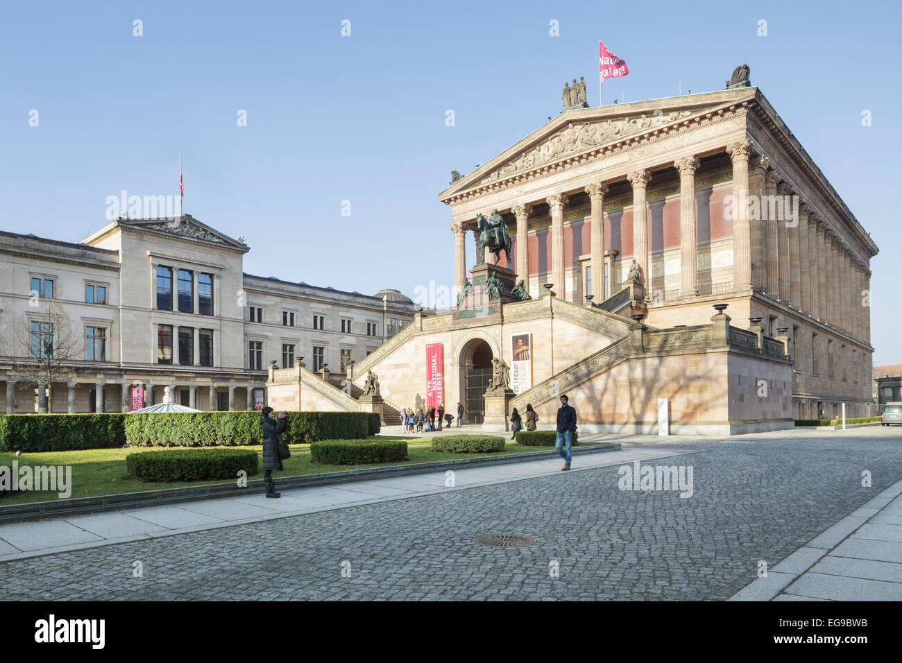 Alte Nationalgalerie und Neues Museum, Berlin, Deutschland Stockfoto