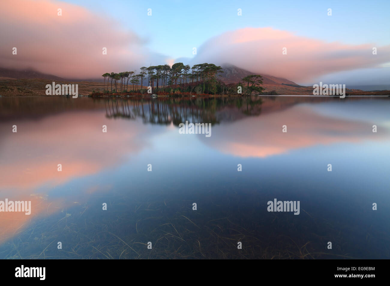 Irland, Galway, Derryclare Lough Stockfoto